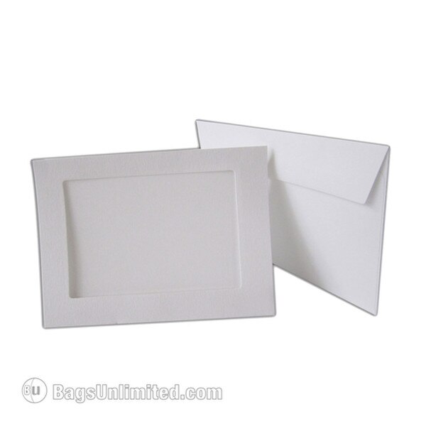 Photo Card White textured Envelope